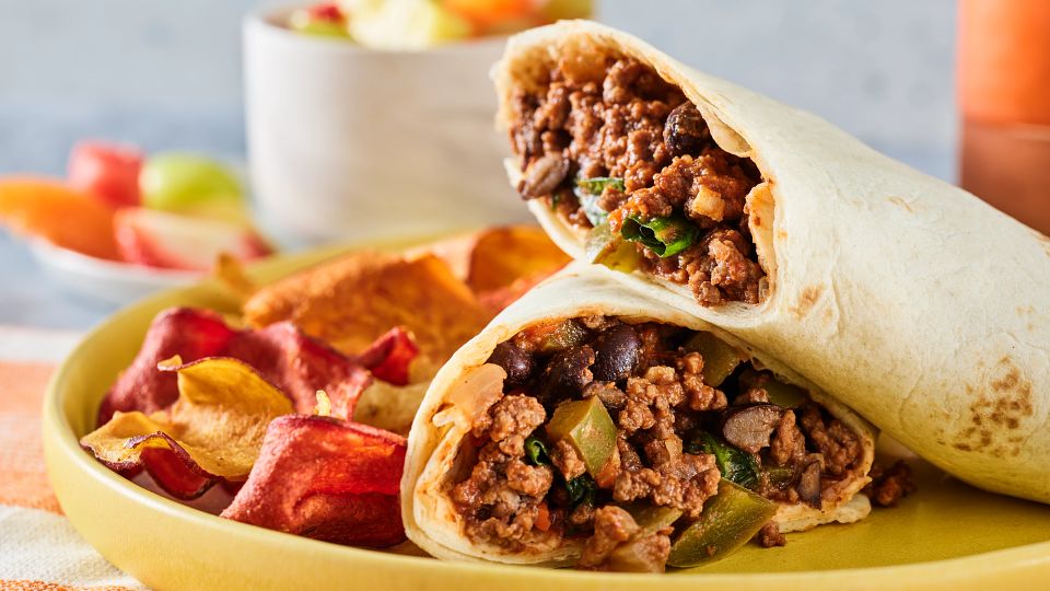 Saucy Beef Wraps